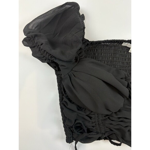 Women's Babydoll Y2K Grunge Fairy whimsigoth Black Corset Top By Love True MED - Picture 2 of 5